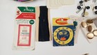 Vintage Sewing Notions Lot Singer Needles Buttons Snaps Pins Thread Cards