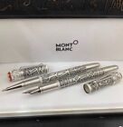 Montblanc Classique Luxury Rollerball Pen Silver New With Box