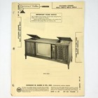 1966 Sylvania Tv D02-1 -2 -5 -6 Wire Schematic Service Manual Vintage Original
