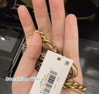 Nwt Coach Crystal Motif Chain Bag Charm Ccx41 Brass  multi