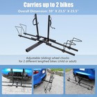 Mount Bike Rack Carrier Upright 2 Mountain Bikes For Suv Van Truck Sedan