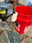 Fishing Pole Holder  Clip On Belt  Bucket  Etc  Must Have  Made In Usa 