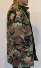 Vintage Us Military Men s Jacket Woodland Camo Medium Long