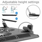Usb Cooler Laptop Notebook Cooling Pad 3 Fan Stand Quiet Led Light Radiator Slim