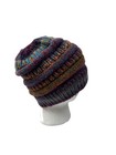 C c Exclusive Beanie Tail Ponytail Messy Bun Solid Ribbed Knit Beanie Hat Cap