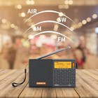 Xhdata D-808 Portable Radio Fm Am Sw Lw Wide Fm Air Band Rechargeable Battery Us