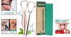 Couples Tongue Scraper Set     Stainless Steel Cleaners For Bad Breath  2-pack 
