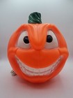 Vintage Pumpkin Blow Mold Jack O Lantern Plug In 12    Tall Double Sided