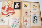1940s Scrapbook 200  Greeting Cards Valentines Birthday Christmas Animals Vtg