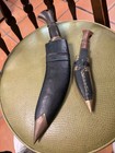 Antique Gurkha  Knives With Sheaths And Small Utility Knives   2 Blades  nice
