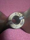 Vtg Early Brass Johnson Oakland Marine Boat Propeller Stamped 634 12mm Bore