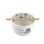 Pusheen The Cat Instant Purr-fection Ramen Noodle Bowl And Chopsticks  5 5 In   