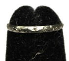 10k Solid White Gold Newborn Or Baby Ring Size 0-1 2 - Tiny - Vintage