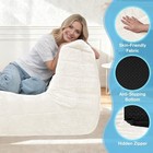 Bean Bag Chair giant Beanbag Chairs For Adults comfy Single Beige Corduroy