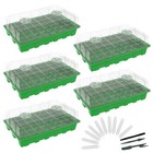  5 Pack Bpa Free Seed Starter Tray Kit  40 Cell Reusable Seedling Trays 5-pack