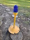 Vintage Airport Airfield Landing Strip Airplane Pilot Taxiway Edge Blue Lights