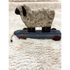 Bob Sprengelmeyer Folk Art Wooden Sheep Pull Toy Lamb Primitive Decor Signed