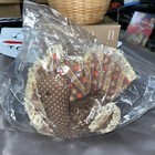 Vintage Festive Turkey Basket Nib 1980s Retro Country Cottage Bamboo  sealed 