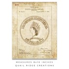 Vintage 1894 Iroquois Lager Beer Trademark Label Art Print 8x10 Bar Wall Decor