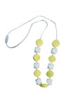 Lil Jumbl Fk016 Baby Teething Necklace Bpa Free Silicone Yellow White