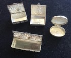4 Sterling Silver Pill Boxes
