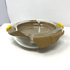 Vtg 1960s Pyrex Clear Glass 2 Qt Casserole Baking Dish Bowl 024 W 684 Lid