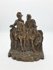 Unusual Pair Of  american  Confederate Bronze Bookends - Vintage Home Decor 1923