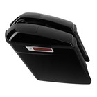 Saddlebags 5 Inch Hard Bags With Speaker Lids For Harley Touring 2014 2024 Black
