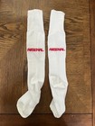 Nike Arsenal Fc Football Soccer Socks Home White Size M New Without Tags 