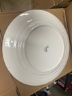 Used 10 5  Steelite Ambassador Burgundy China Serving Plates Case Of 24
