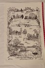 Vintage 1980 s Lot Of 2 - Cambridge   Cambridgeshire England Tea Towels - Rare 