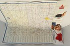 Vintage 1963 Conoco Oil Service Station Road Map Of Oklahoma  The Sooner State