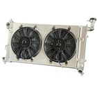 Aluminum Radiator   Fan Shroud For Corolla Matrix vibe 2003-2008 2row At
