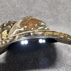 Boy Scouts Flashlight Hat Light Up Baseball Cap Adult Osfm Strapback Camo Green