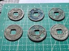 Lot Of 6 Pcs Ancient Chinese Coins Jing Ding Yuan Bao              Northen Song Dynasty