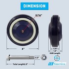 4  Shopping Cart Replacement Wheels Kit    Load Capacity 1200 Lbs