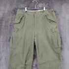 Us Army Vtg M1951 Shell Field Trousers Korean War Cargo Pant Green Large Regular