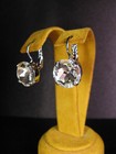 Mariana Earrings Swarovski Crystals Round Rp Bridal White Clear Gift Christmas