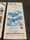 Vtg Road Map Lot Of 2 Aaa Maps   Tour Books 1990   s Edition New York City