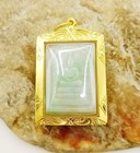 Phra Somdej Gold 22k Jade Pendant Amulet Sacred Jadeite Gems Handcrafts Genuine