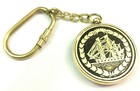 100 Pieces Antique Nautical 50 Years Perpetual Calendar Keychain Brass Key Rings