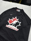 Nwot Vintage Mens Nike Team Canada Olympics Hockey Jersey Sz Large Black