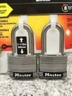 New  Master Lock 2-pack Stainless Steel Keyed Padlock 1 5    Outdoor - 1sstif