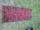 Vintage Hamadan Persian Rug Floral Carpet Runner