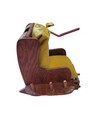 Mcm Rocking Chair Pin Cushion Sewing Caddy Handmade Folk Art  Vtg