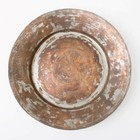 Antique Armenian Engraved Copper Bowl Dish 10  Middle Eastern Turkish Hammered