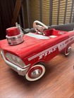 Murray Fire Chief Pedal Fire Truck  Retro Childs Ride On Toy  Vintage Pedal Car 