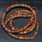 Antique Tibetan Natural Yak Bone 108-bead Mala Necklace - 3 8oz