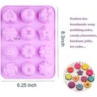 4 Pcs Flower Silicone Soap Molds For Soap Making Chocolate Candy