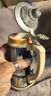         ceramic  Deutschl Germany Stein With Attached Lid